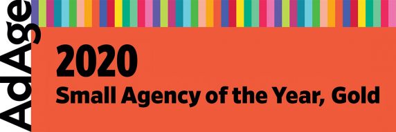 Ad Age SMALL AGENCY OF THE YEAR 2020, Gold